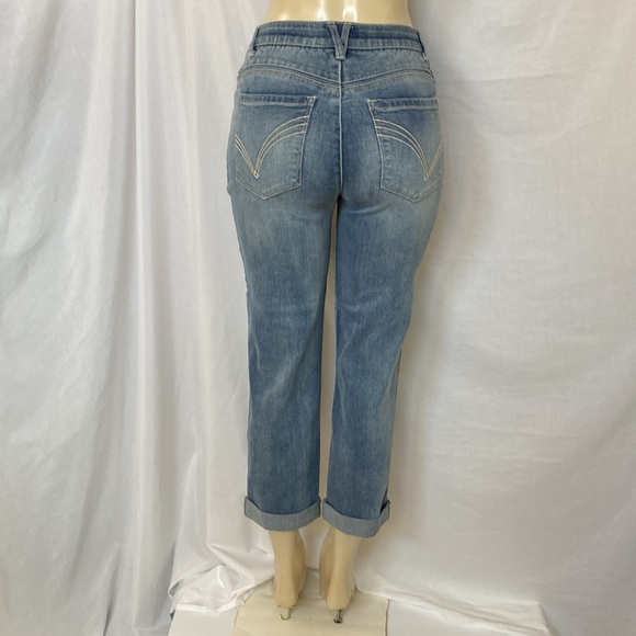 DEMOCRACY Jeans Women’s Tummy Control Size 6 Ankle Cropped Embroidered NWOT - Picture 6 of 8